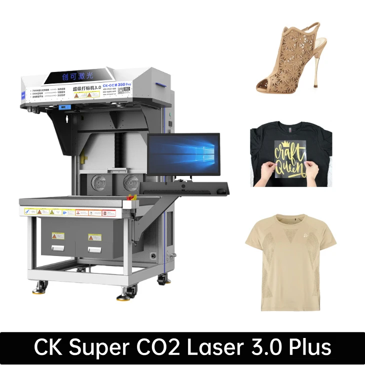Super CO2 Лазерна машина 3. 0 для вінілової наклейки шкіряної гравірування тканини перфорації